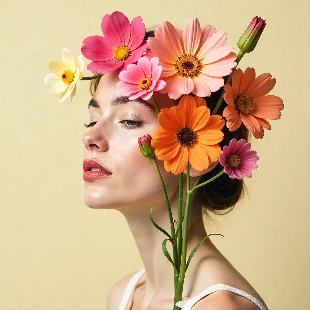 Organic flower display