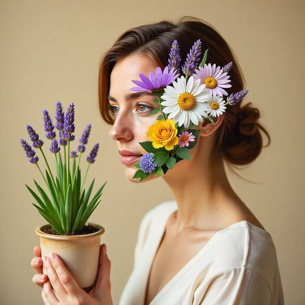 Kitchen flower arrangement